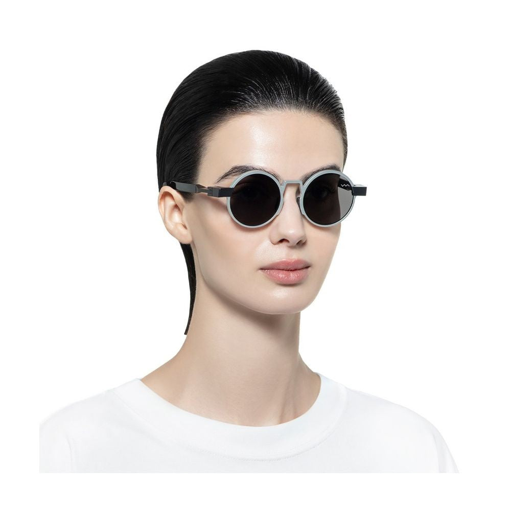 Vava Wl0021 White Label Round Dark Lens Sunglasses