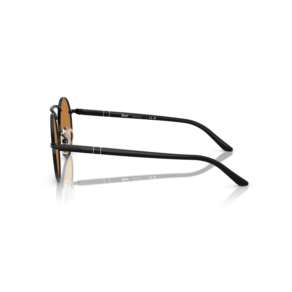 Persol 0Po1019s Thin Rounded Metal Frame Sunglasses