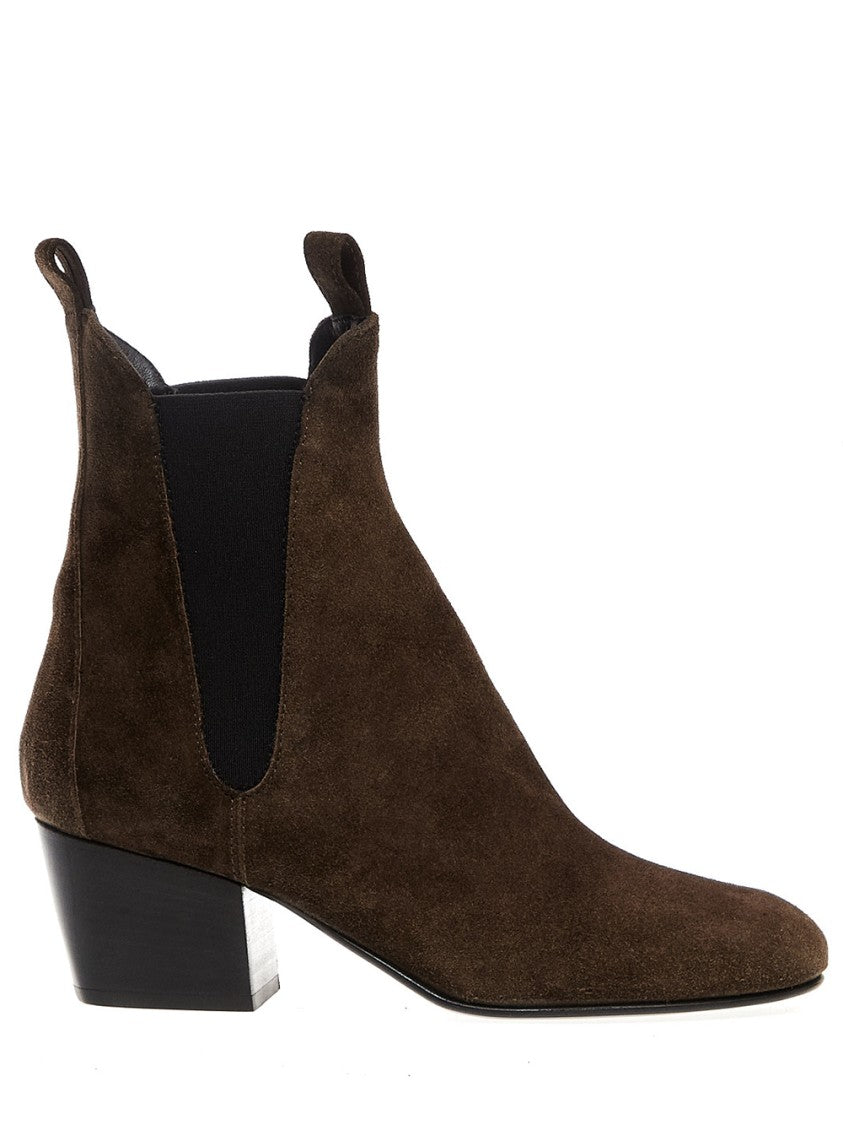 Agl Green Suede Ankle Boots