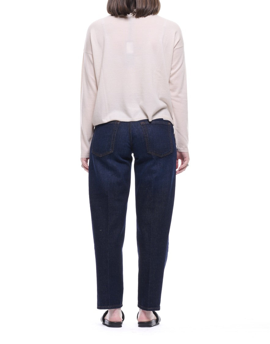 Aragona Moonbeam Scatoletta Virgin Wool Knit Top