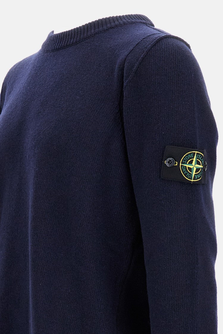 Stone Island Crewneck Knit With Ribbed Details