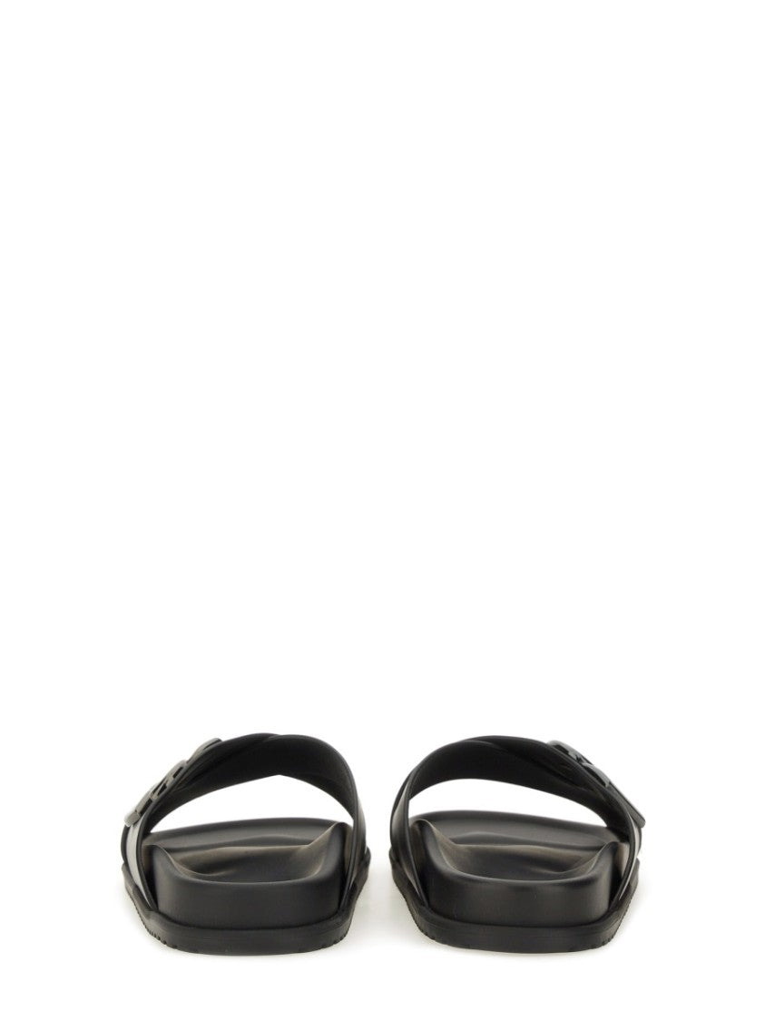 Dolce & Gabbana Calfskin Sandal With Cross-Over Straps