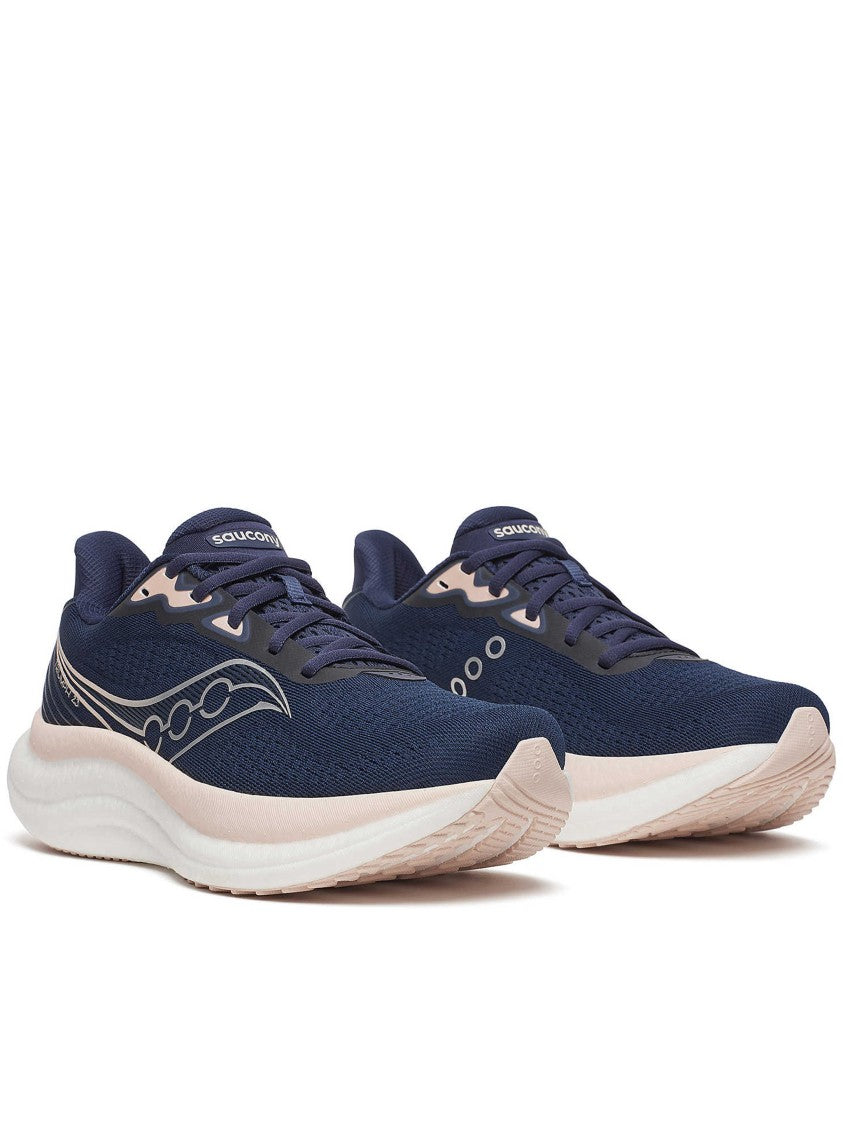 Saucony Navy Triumph 23 Streamlined Running Sneakers