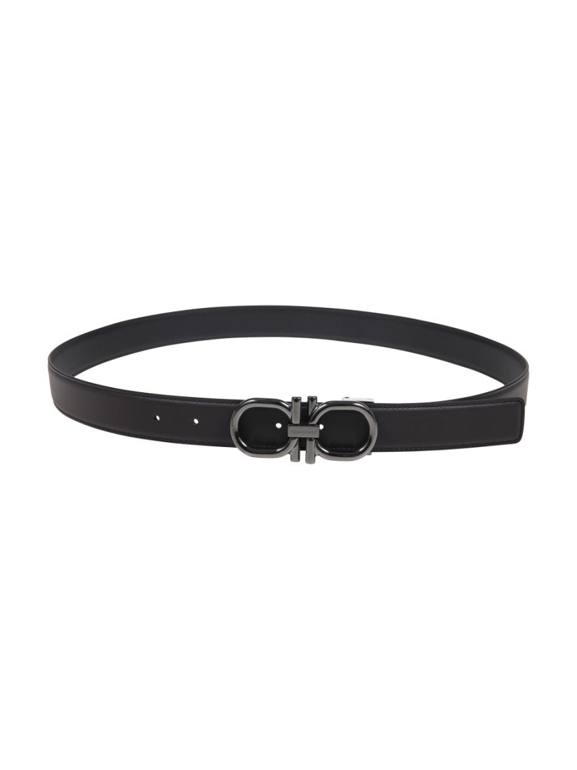 Ferragamo Dbl Gancini Animation Double Adjustable Belt