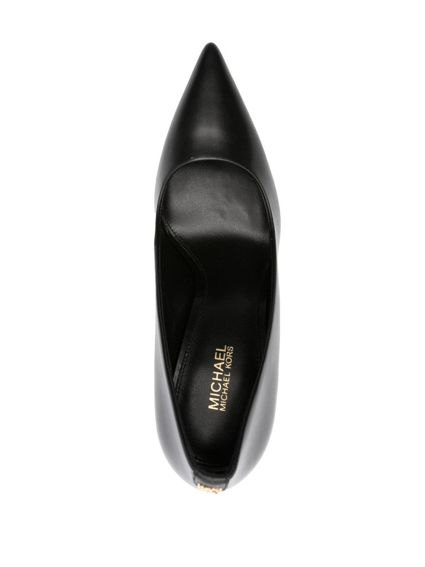 Michael Kors Pointed Toe Pumps With High Stiletto Heel And Glossy Finish