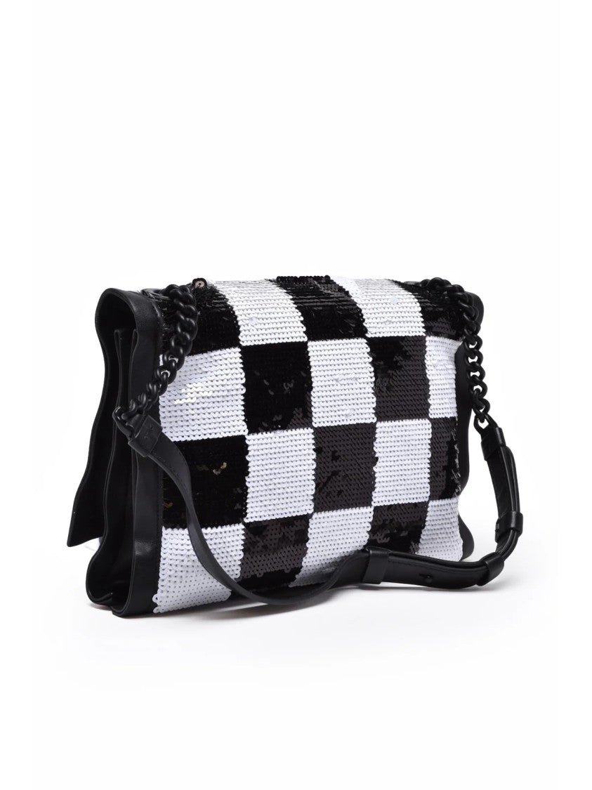 Salvatore Ferragamo Black Polyester Shoulder Bag