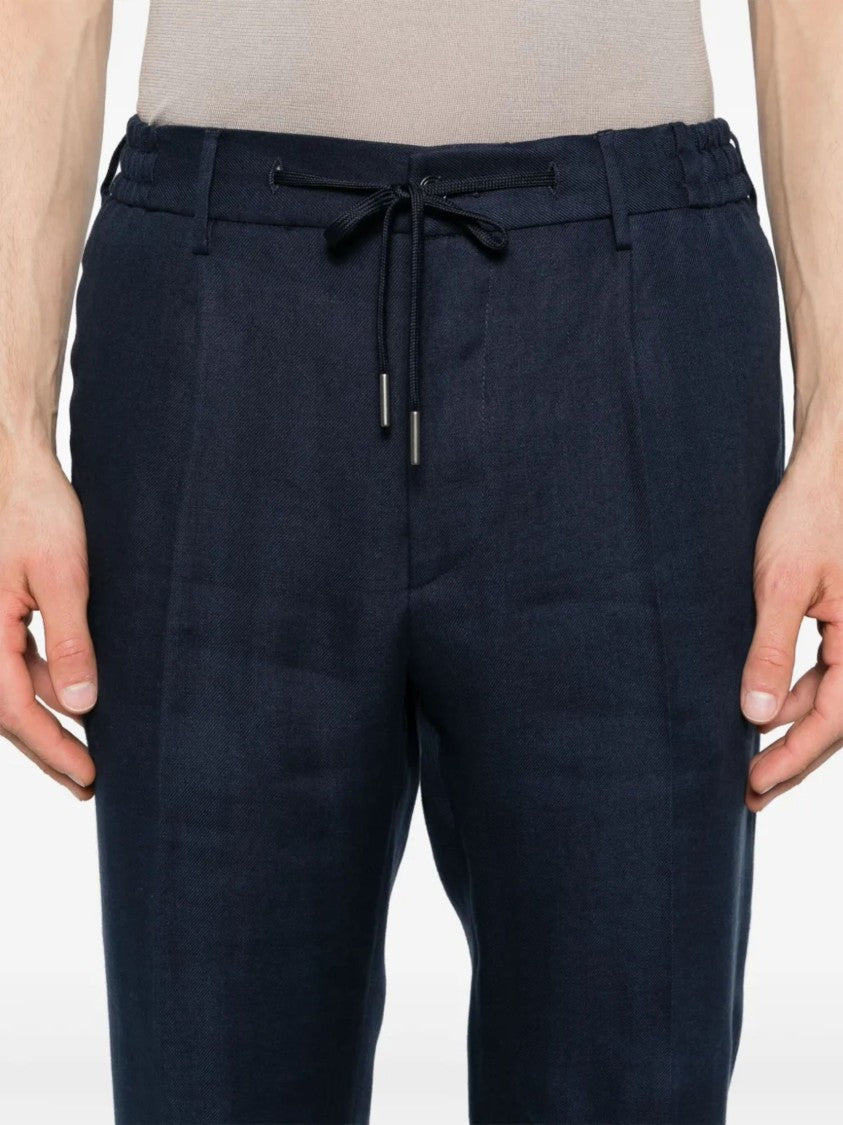 Tagliatore Tailored Tapered Drawstring Icoman Trousers