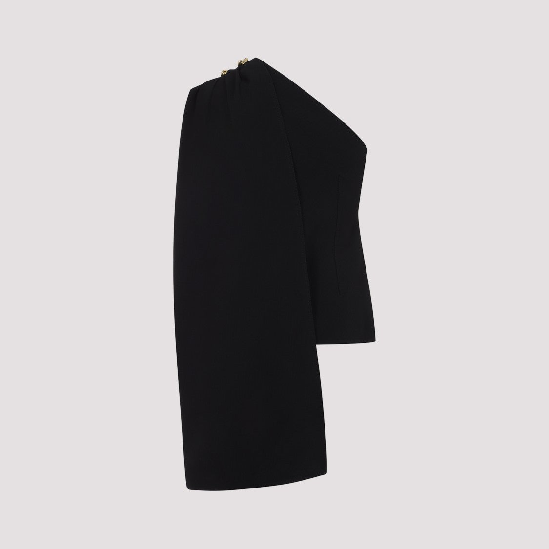 Bottega Veneta Asymmetrical Black Top With Single Shoulder