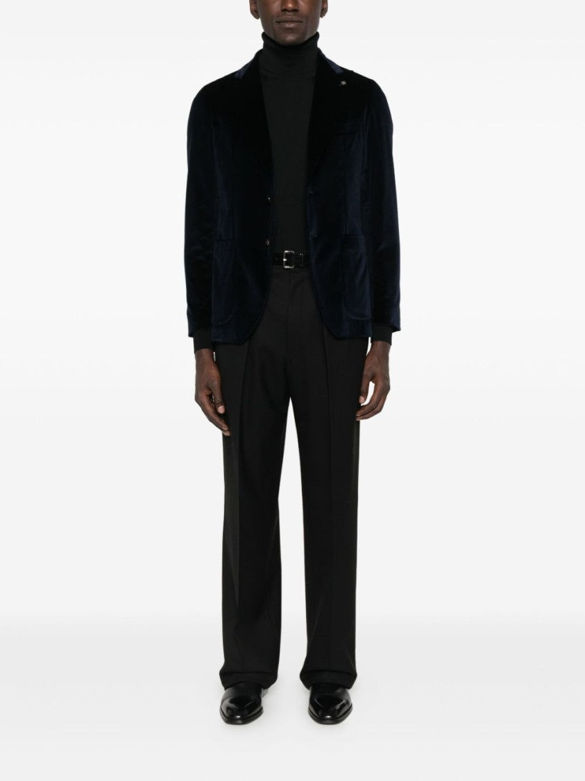 Tom Ford Tailored Black Wool Trousers With Pleated Front