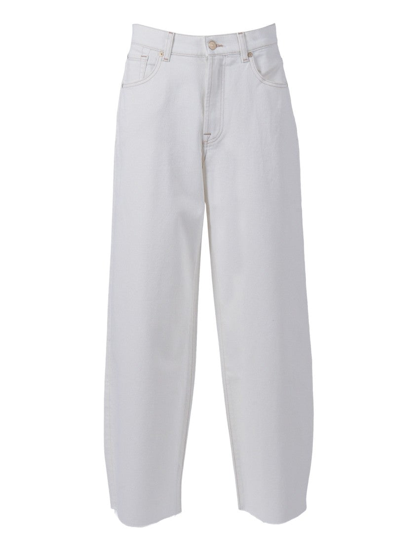 7 For All Mankind Bonnie Curvilinear Wide-Leg Jeans