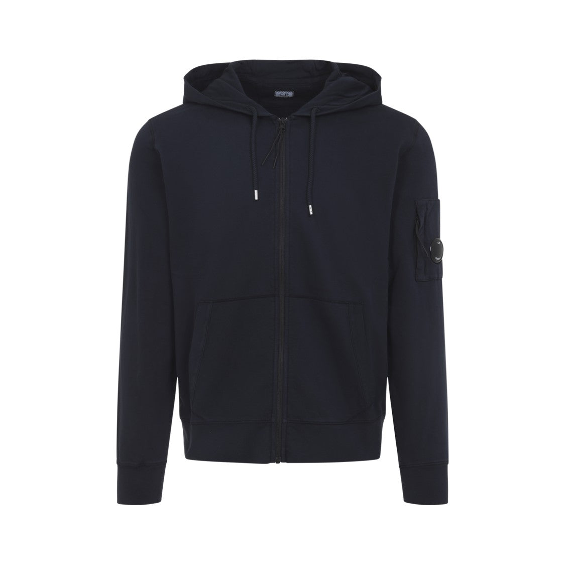 C.P. Company Hooded Zip Front Sweatshirt With Iconic Lens Pocket