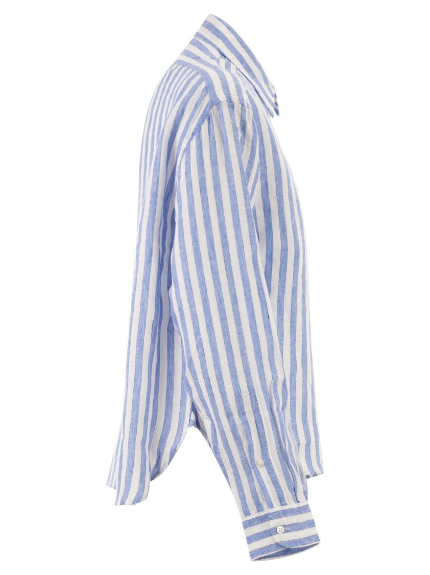 Polo Ralph Lauren Short, Loose-Fitting Linen Shirt