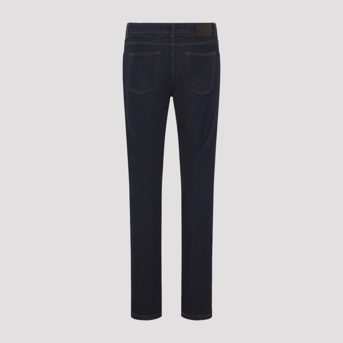 Etro Dark Indigo Straight-Leg Jeans With Contrast Stitching