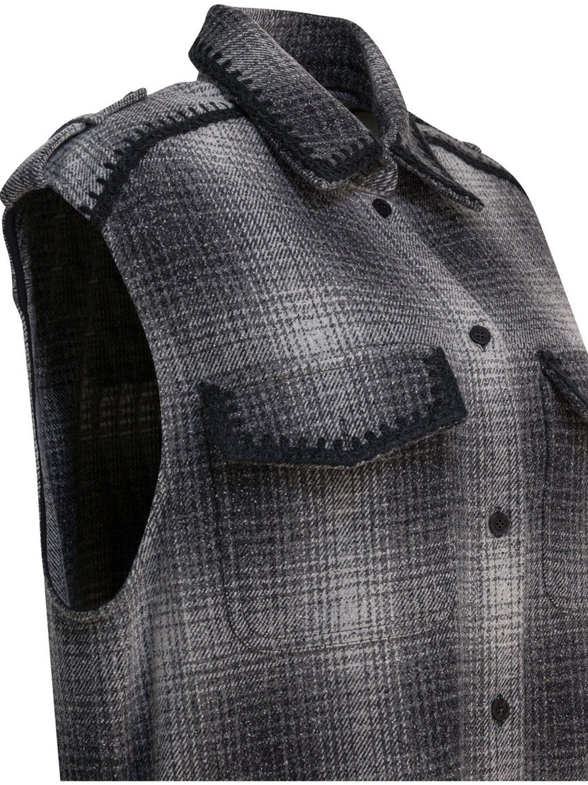 Golden Goose Wool-Blend Chemisier Dress