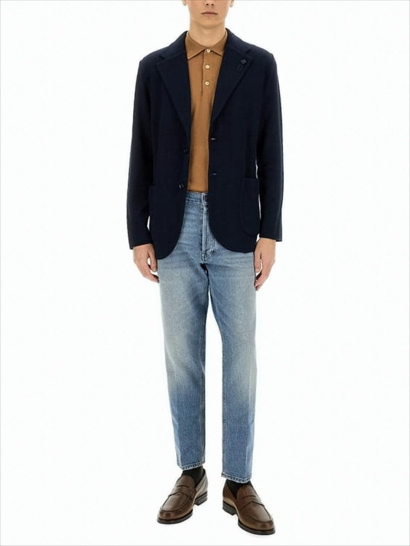 Lardini Tailored Two-Button Jacket With Notch Lapels
