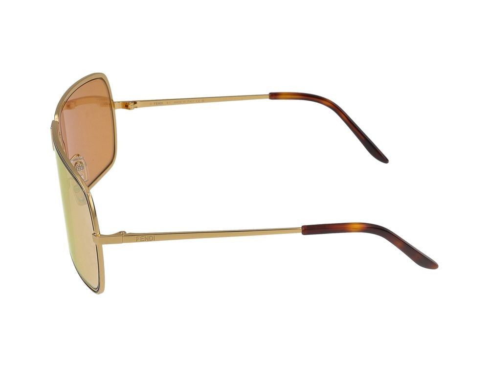 Maison Fendi Rectangular Frame Sunglasses With Rounded Edges