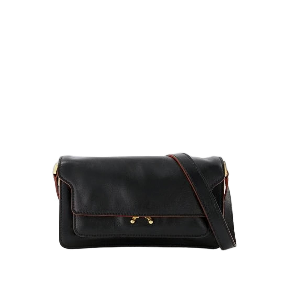 Marni Rectangular Leather Crossbody Bag