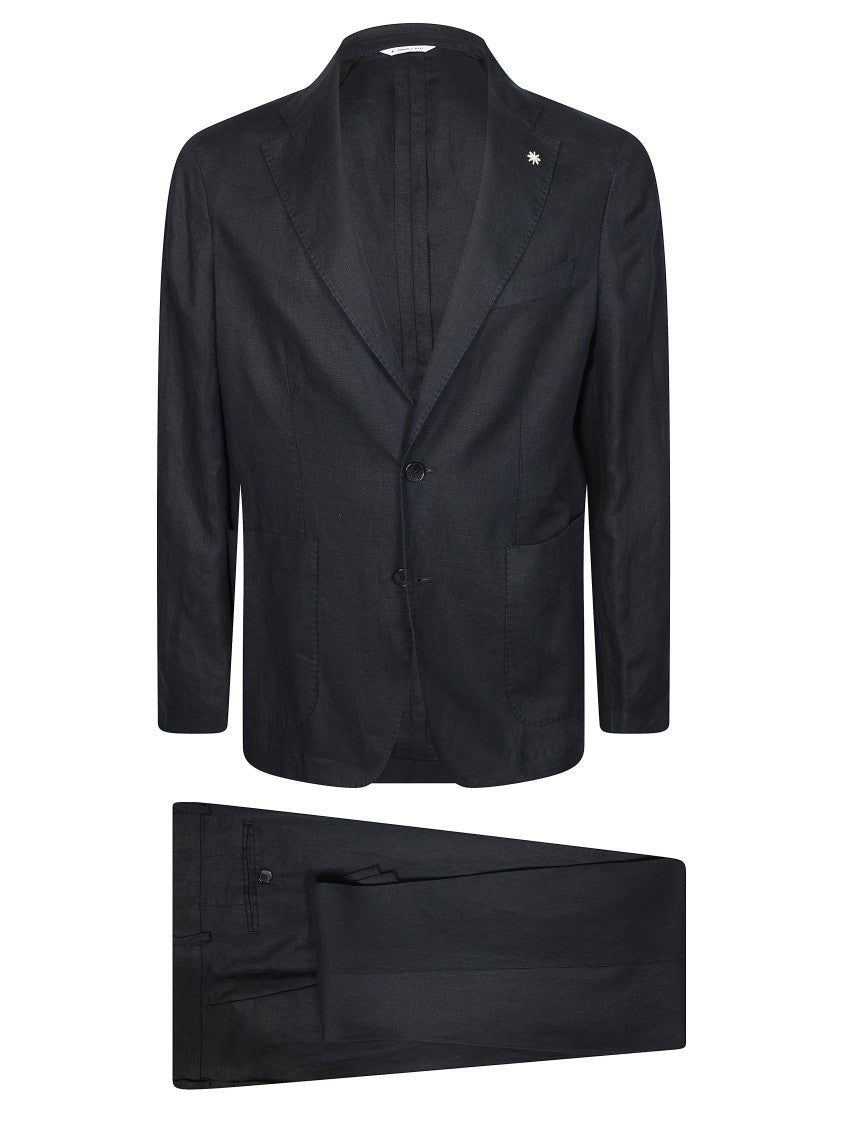 Manuel Ritz Premium Linen Notch Lapel Suit