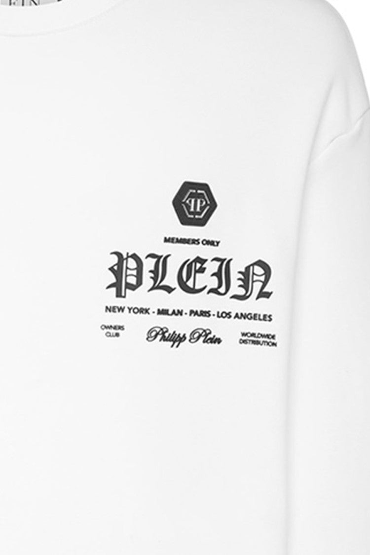 Philipp Plein White Cotton Sweatshirt