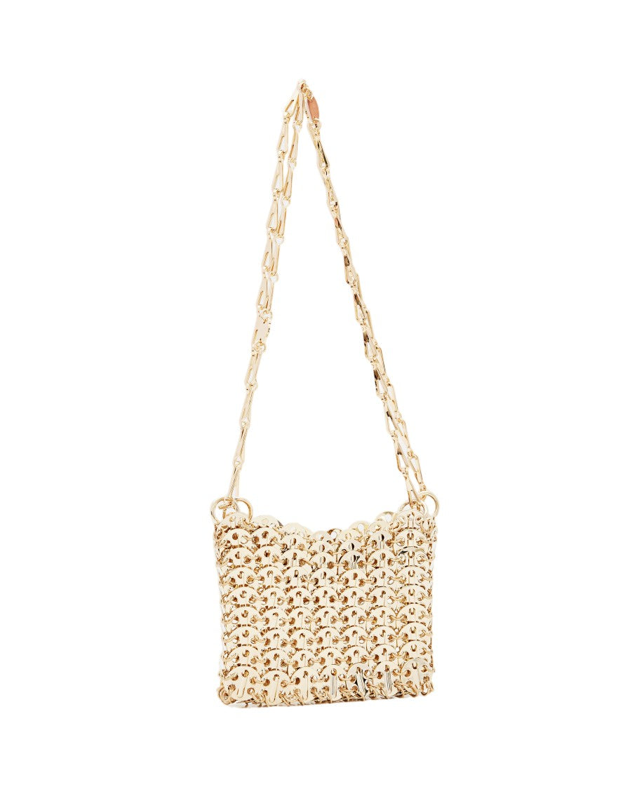 Rabanne Interlinked Metallic Disc Shoulder Bag With Chain Strap