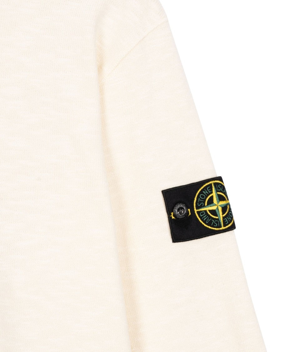 Stone Island Cotton Sweatshirt With Removable Logo Patch