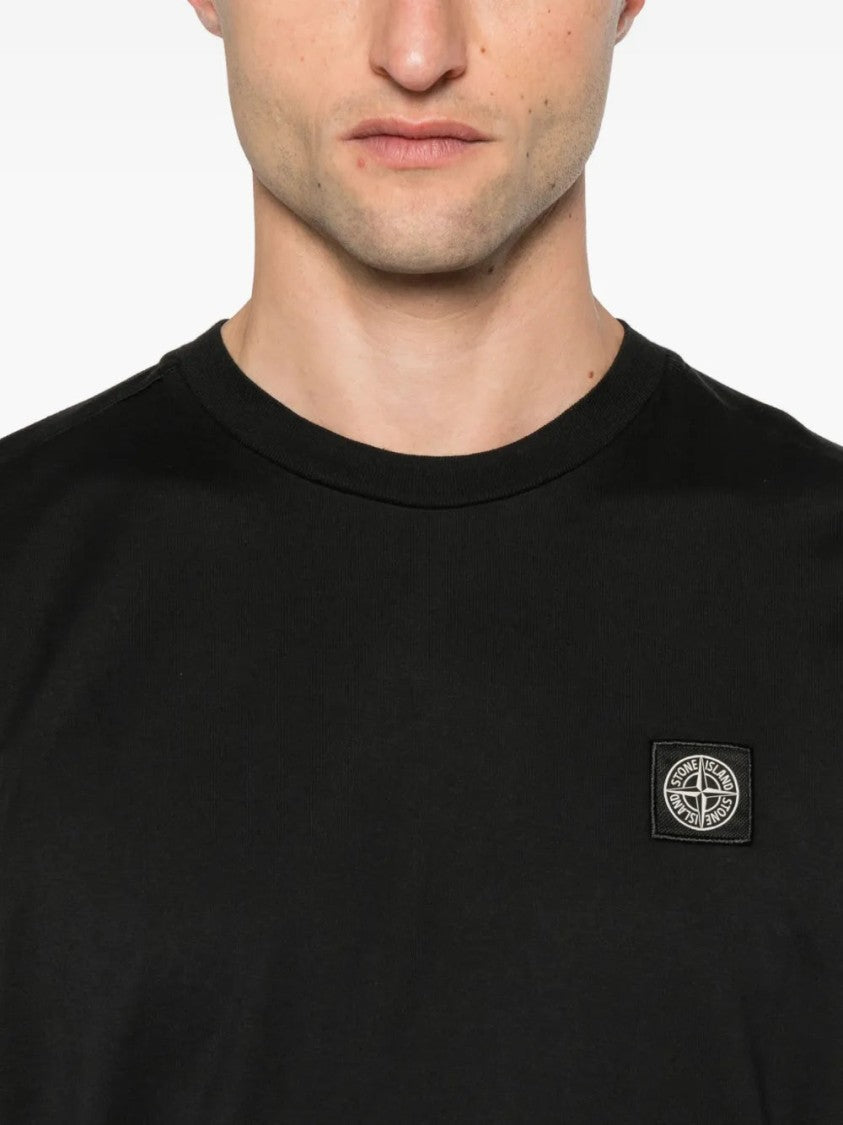 Stone Island Logo-Patch Cotton T-Shirt