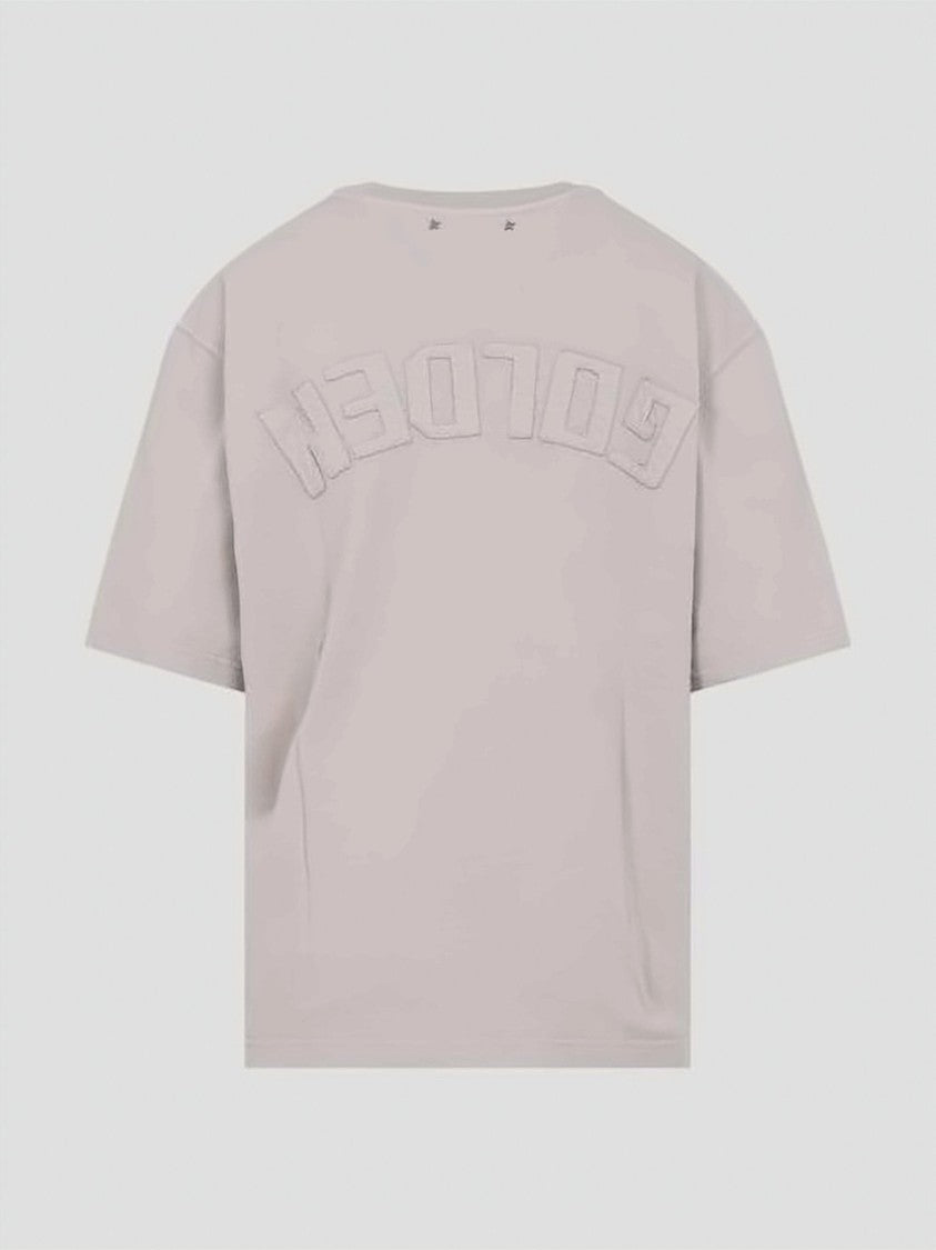 Golden Goose Boxy-Fit Cotton T-Shirt With Embossed Detail