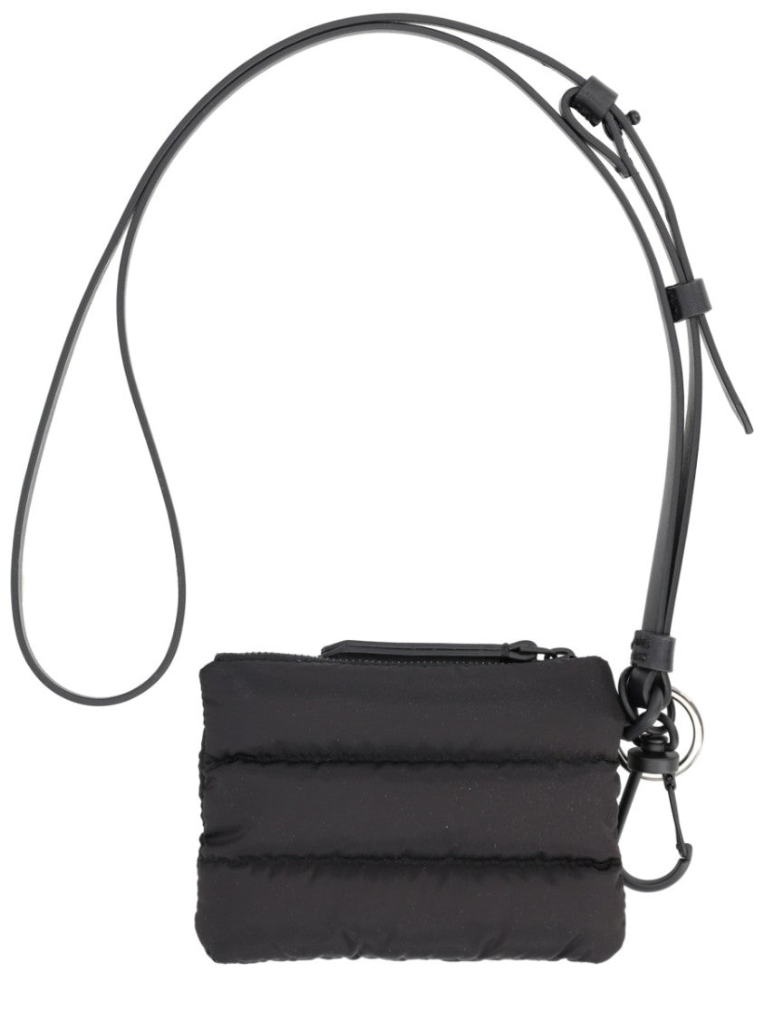 Moncler Caradoc Quilted Nylon Leather Card Holder
