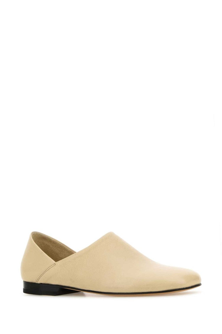 Lemaire Sand Leather Loafers Slip-On Style
