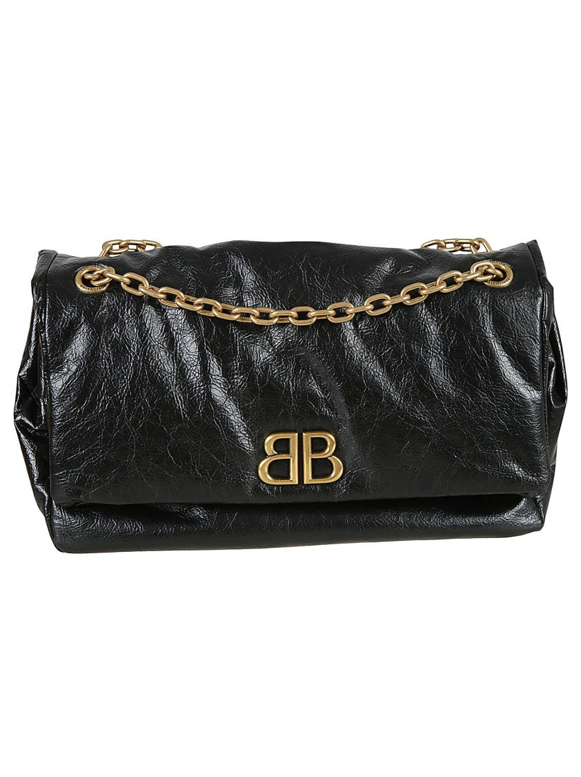 Balenciaga Crinkled Texture Shoulder Bag