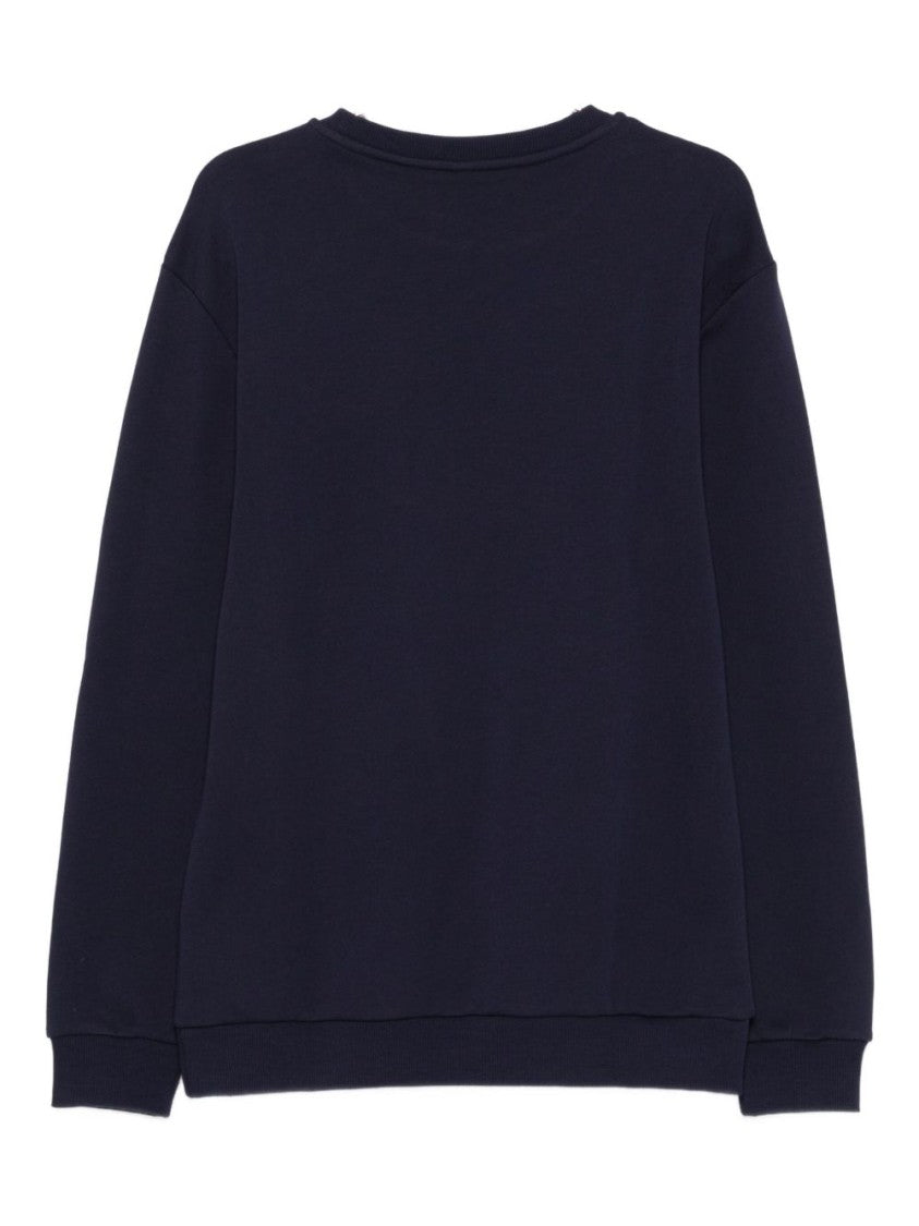 Moschino Deep Blue Cotton Sweatshirt