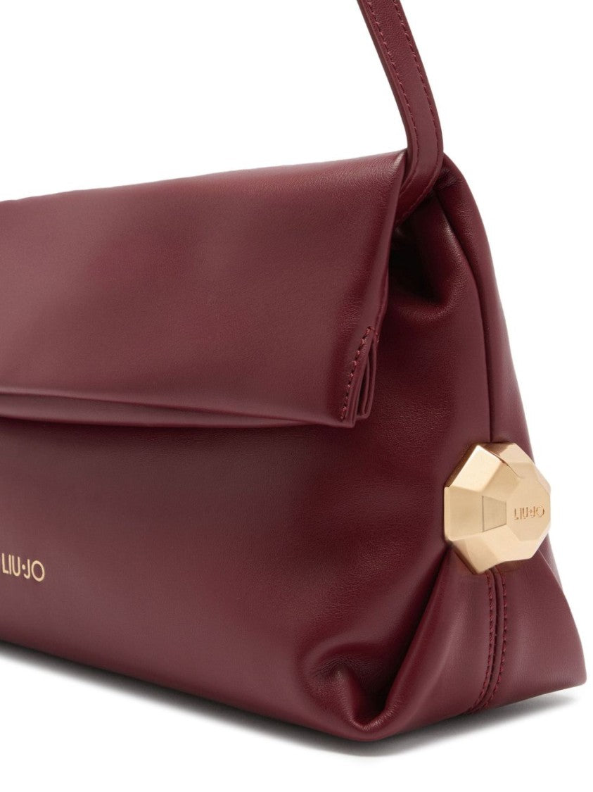 Liu Jo Bordeaux Clutch With Gold-Tone Geometric Accents