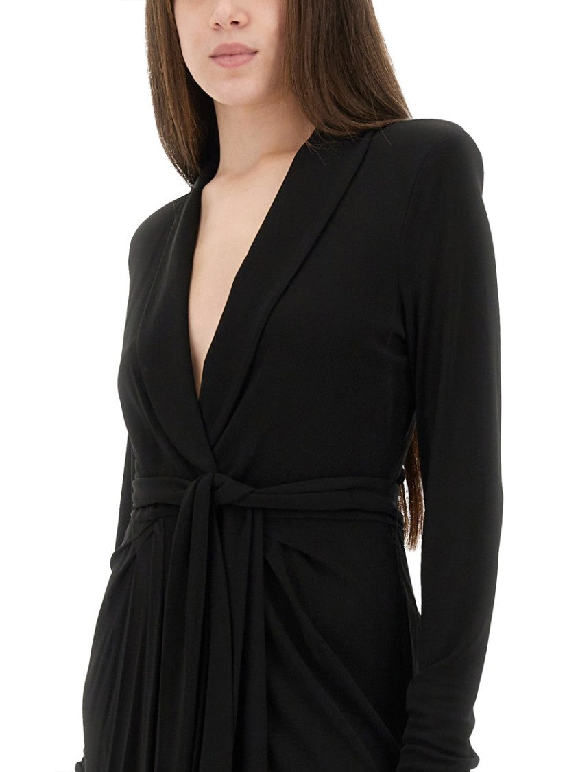 Tom Ford Wrap Dress With Deep V-Neckline