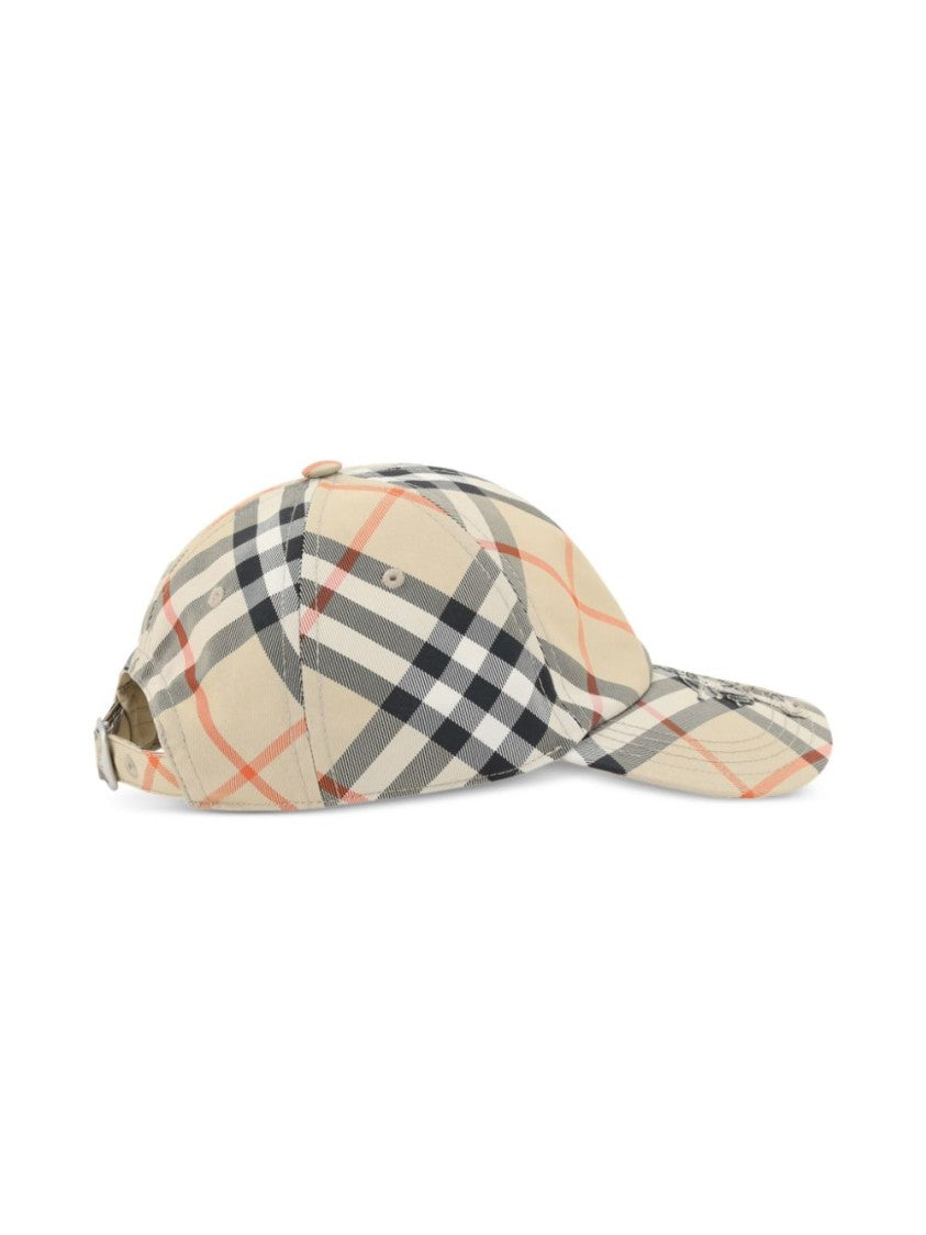 Burberry Ekd Checkered Baseball Cap