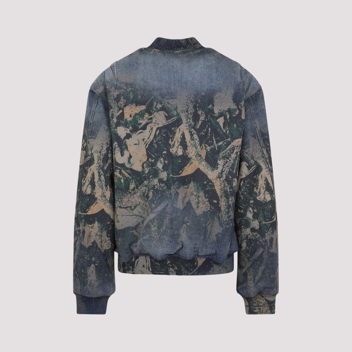 Acne Studios Blue Cotton Bomber Jacket