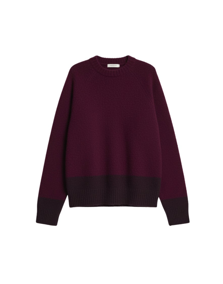 Paura Asia Virgin Wool Crewneck Sweater