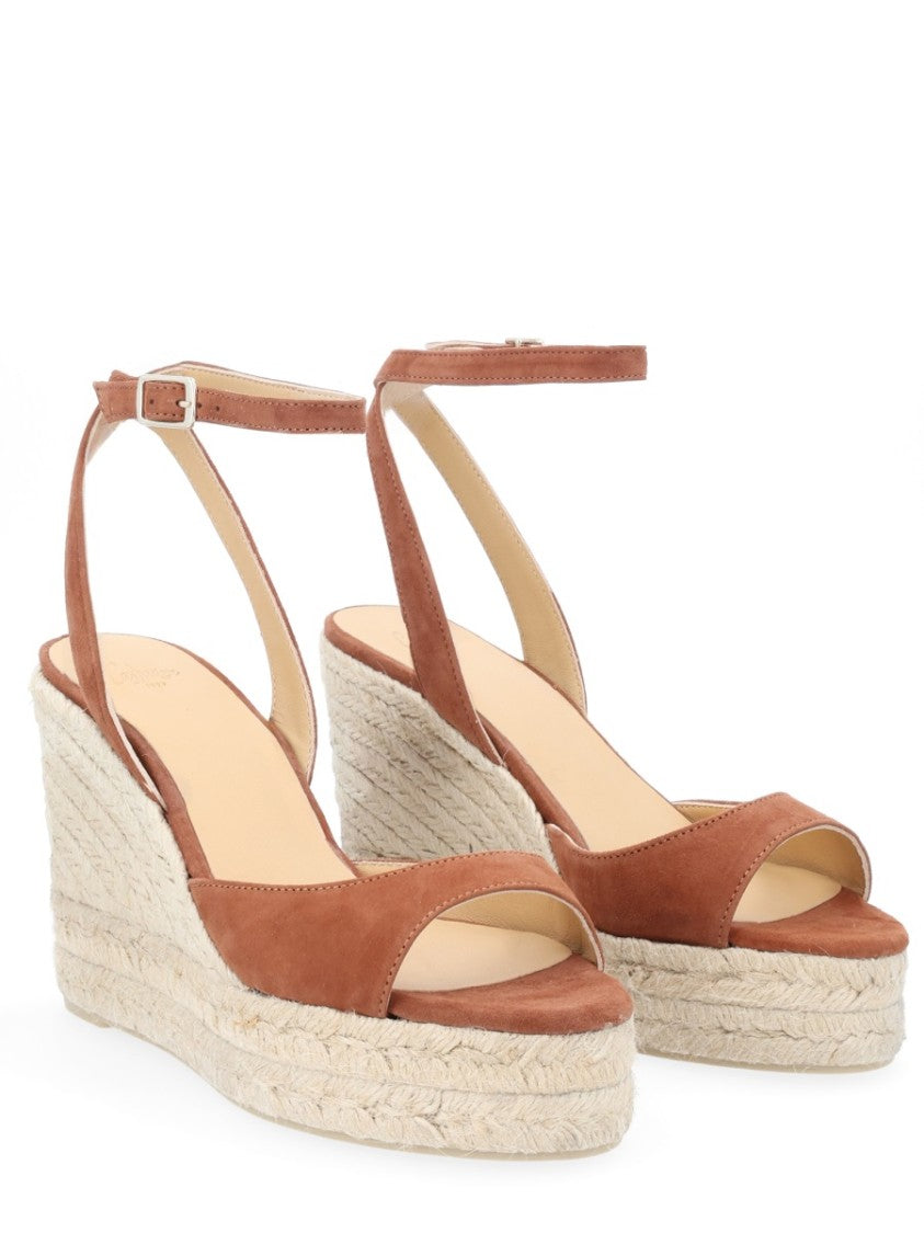 Castaner Brook/8Ed/007 Ovine Leather Wedge Sandals