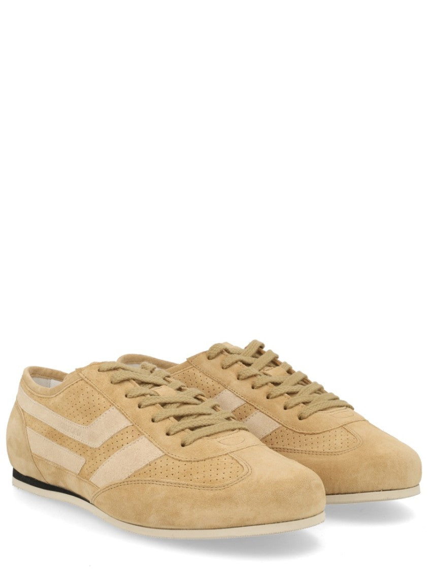 Tom Ford Brook Calf Leather Cotton Panel Sneakers