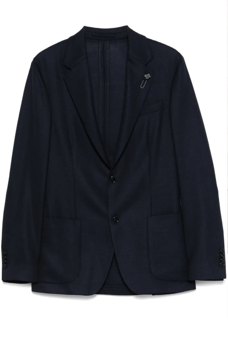 Lardini Tailored Blazer With Classic Notch Lapel