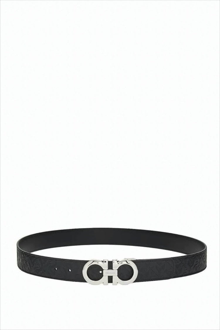 Salvatore Ferragamo Embossed Calf Leather Belt
