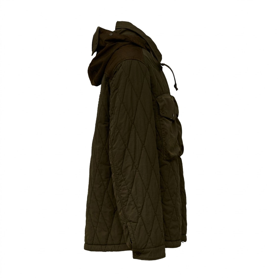 C.P. Company Gd Liner Mixed Goggle Jacket With Quilted Diamond Pattern