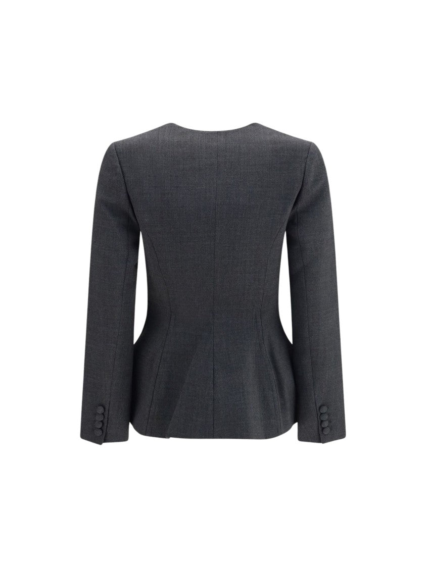 Self-Portrait Peplum Ornate Button Blazer