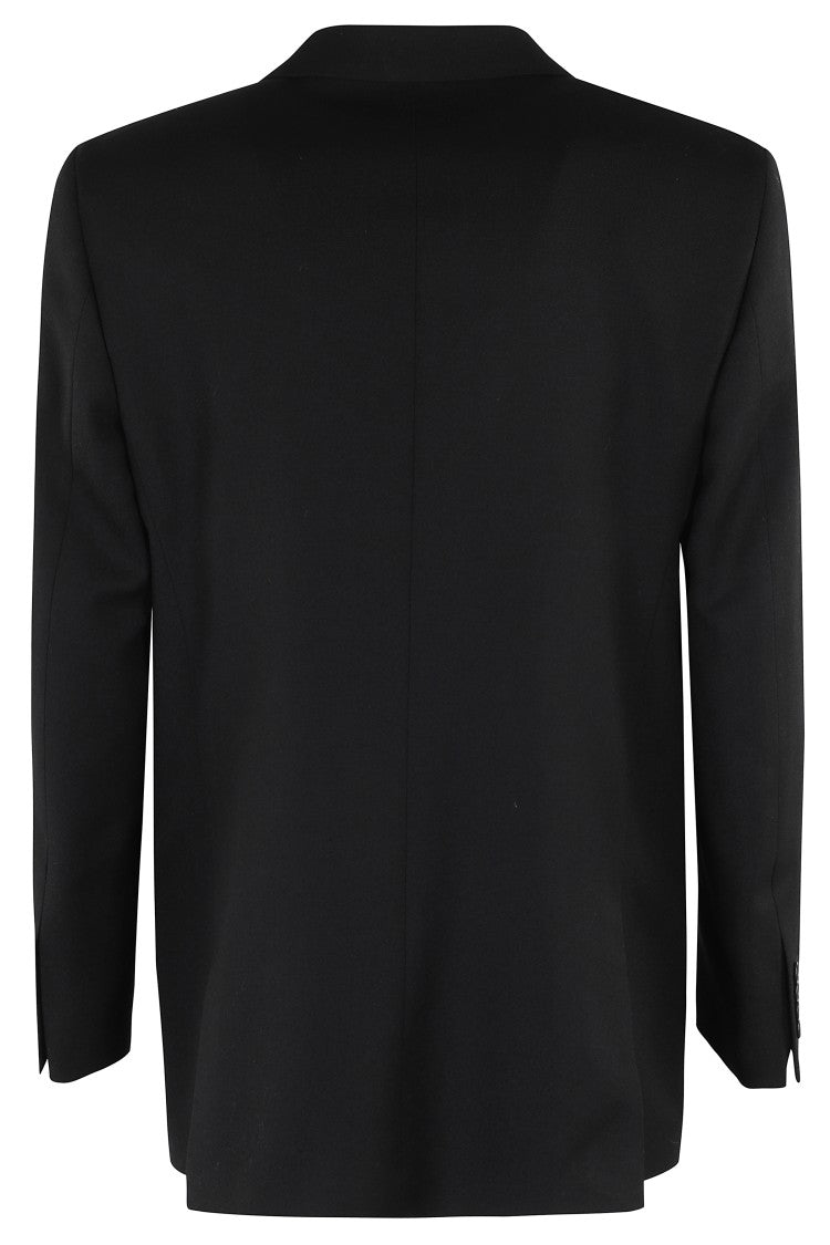 Sunflower Double-Breasted Blazer With Sharp Lapel And Flap Pockets