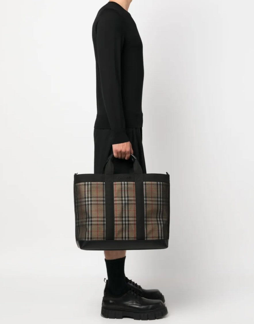 Burberry Ormond Check Tote Bag