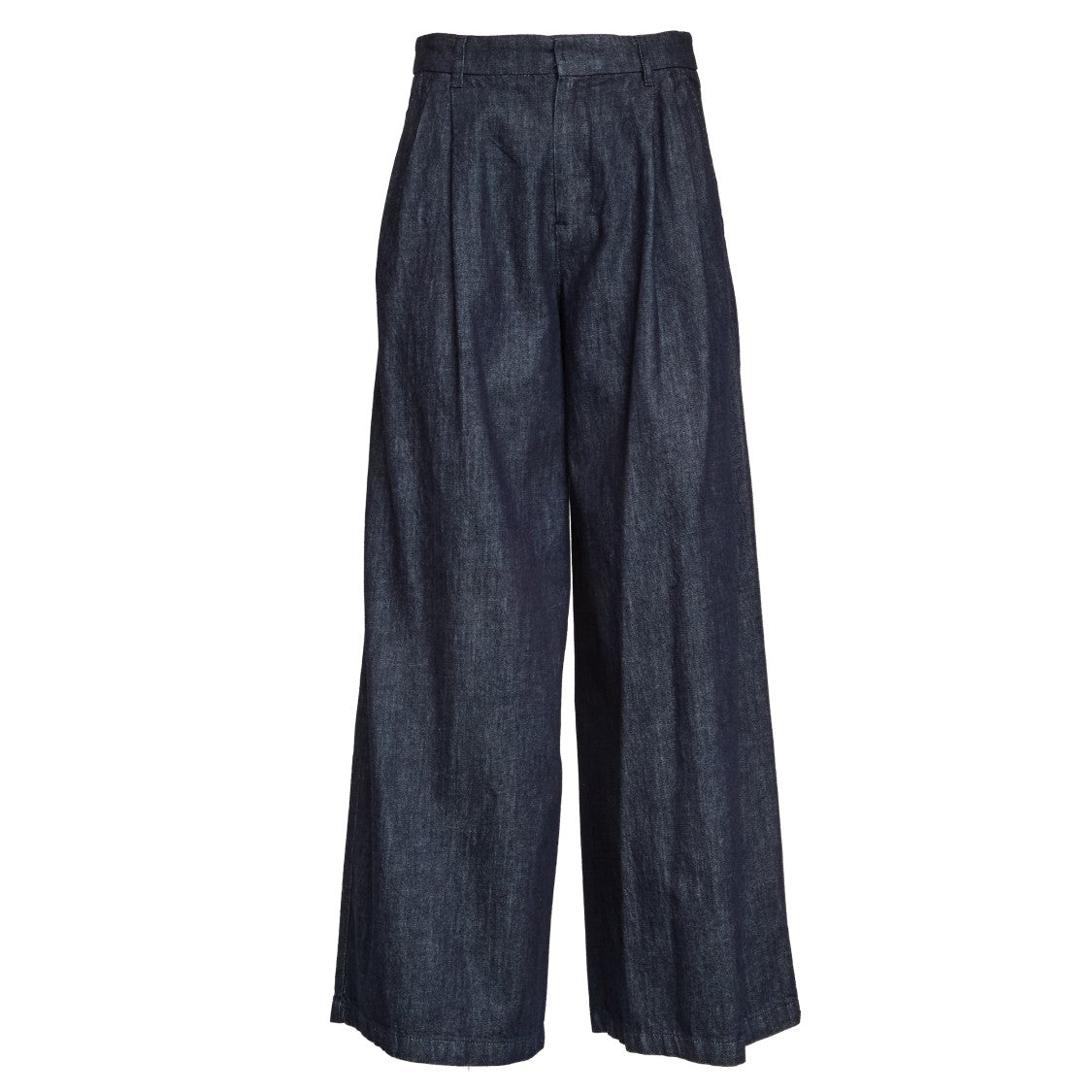 Max Mara High-Waisted Denim Pants With Kapok Blend