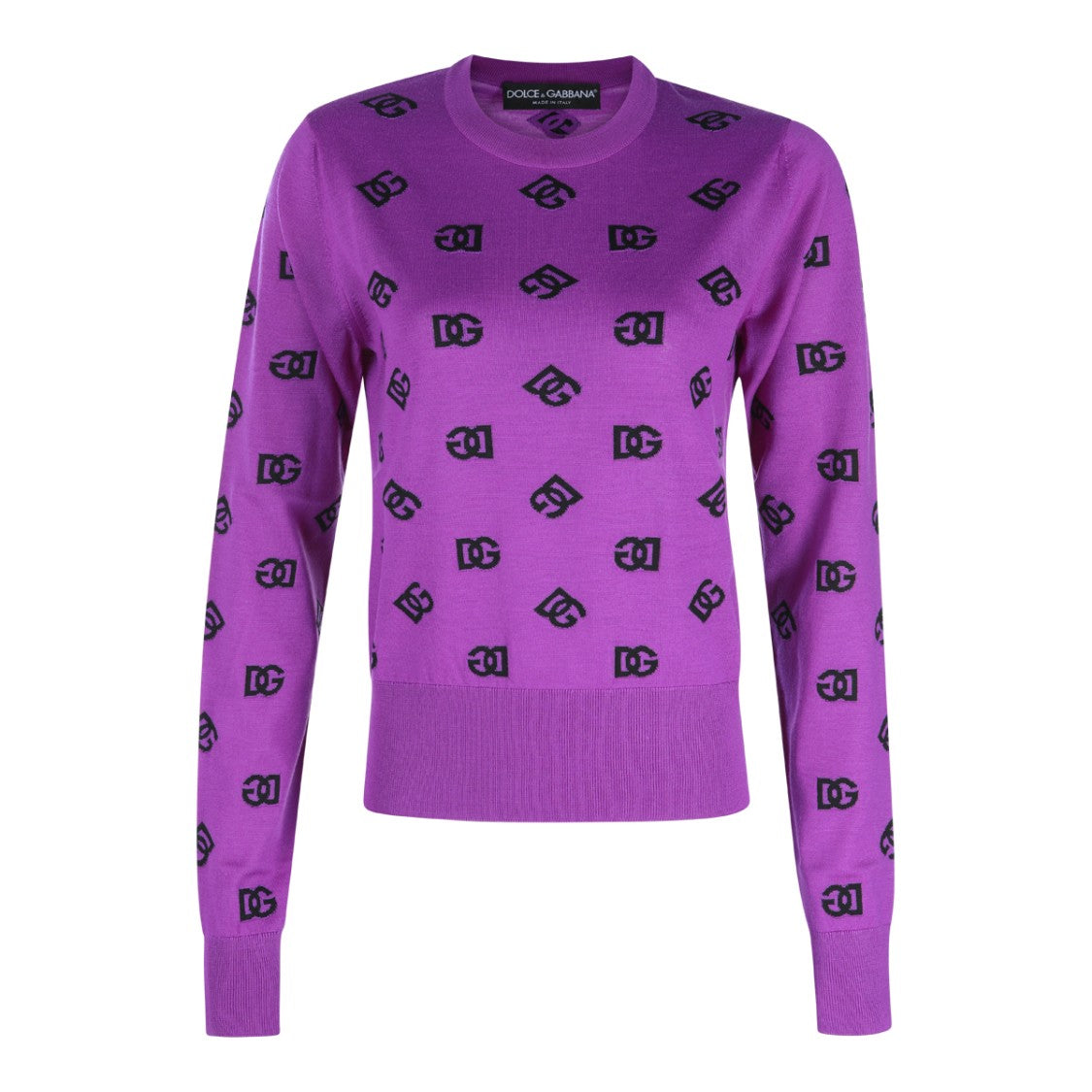 Dolce & Gabbana Purple Wool Knitwear