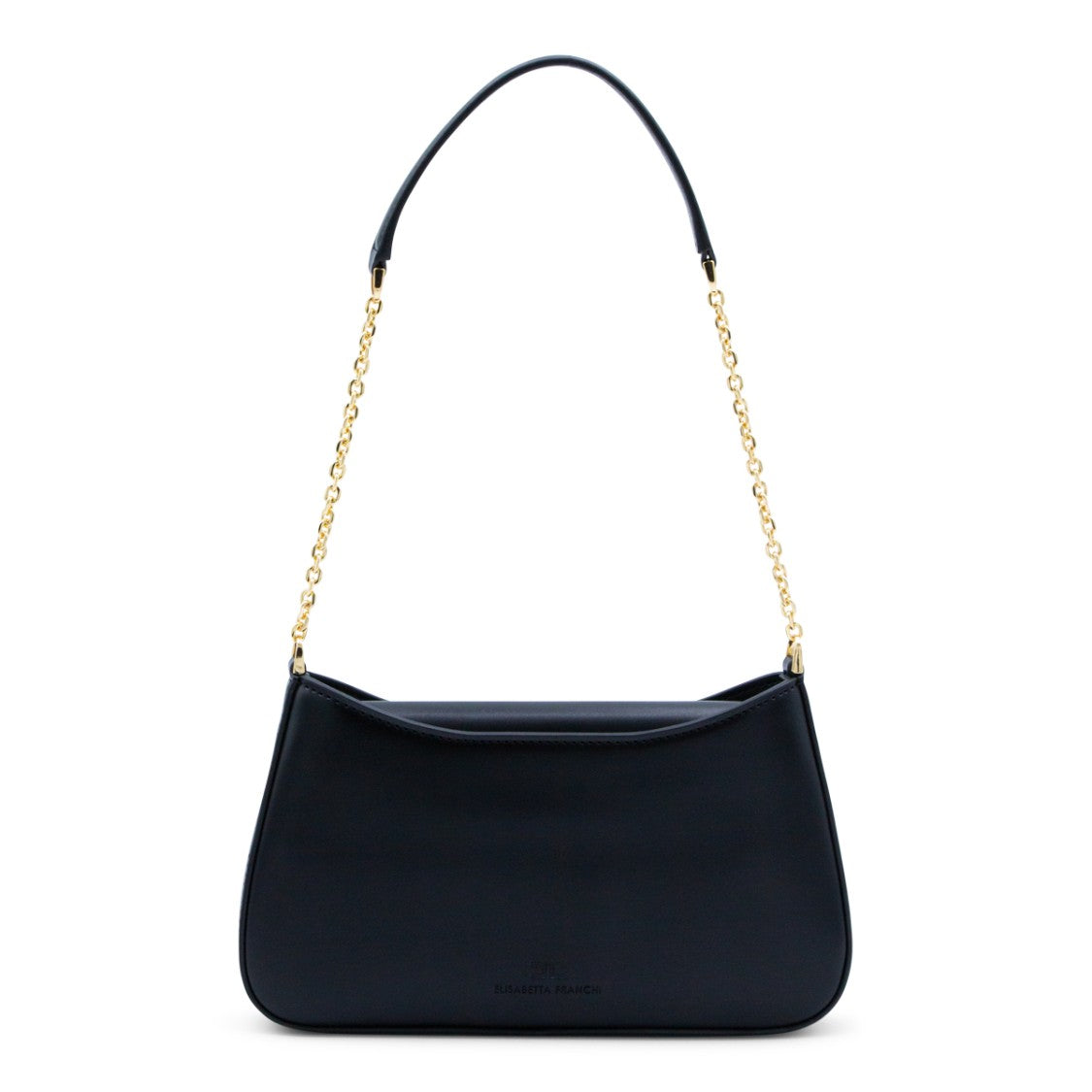 Elisabetta Franchi Structured Handbag With Gold-Tone Logo Clasp