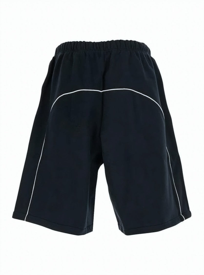 Fear Of God Relaxed Fit Black Shorts With Elastic Waistband