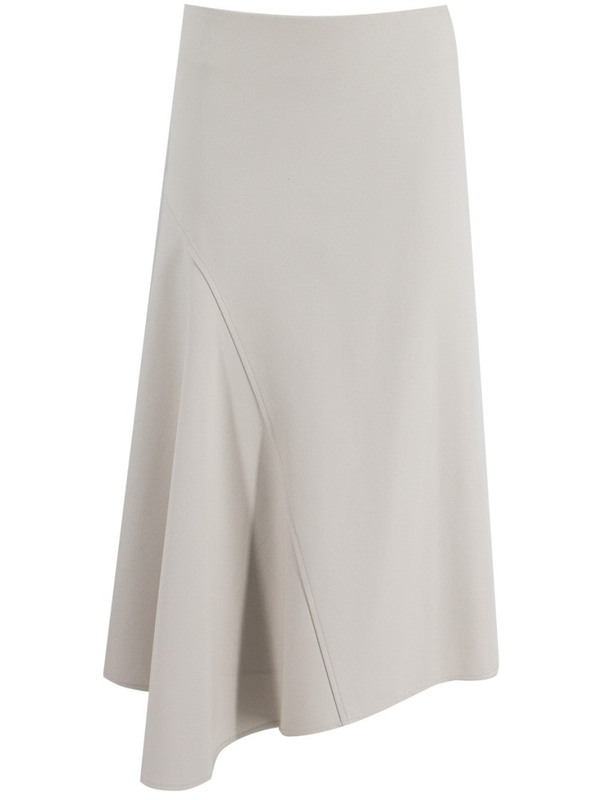 Brunello Cucinelli Snow White Midi Skirt