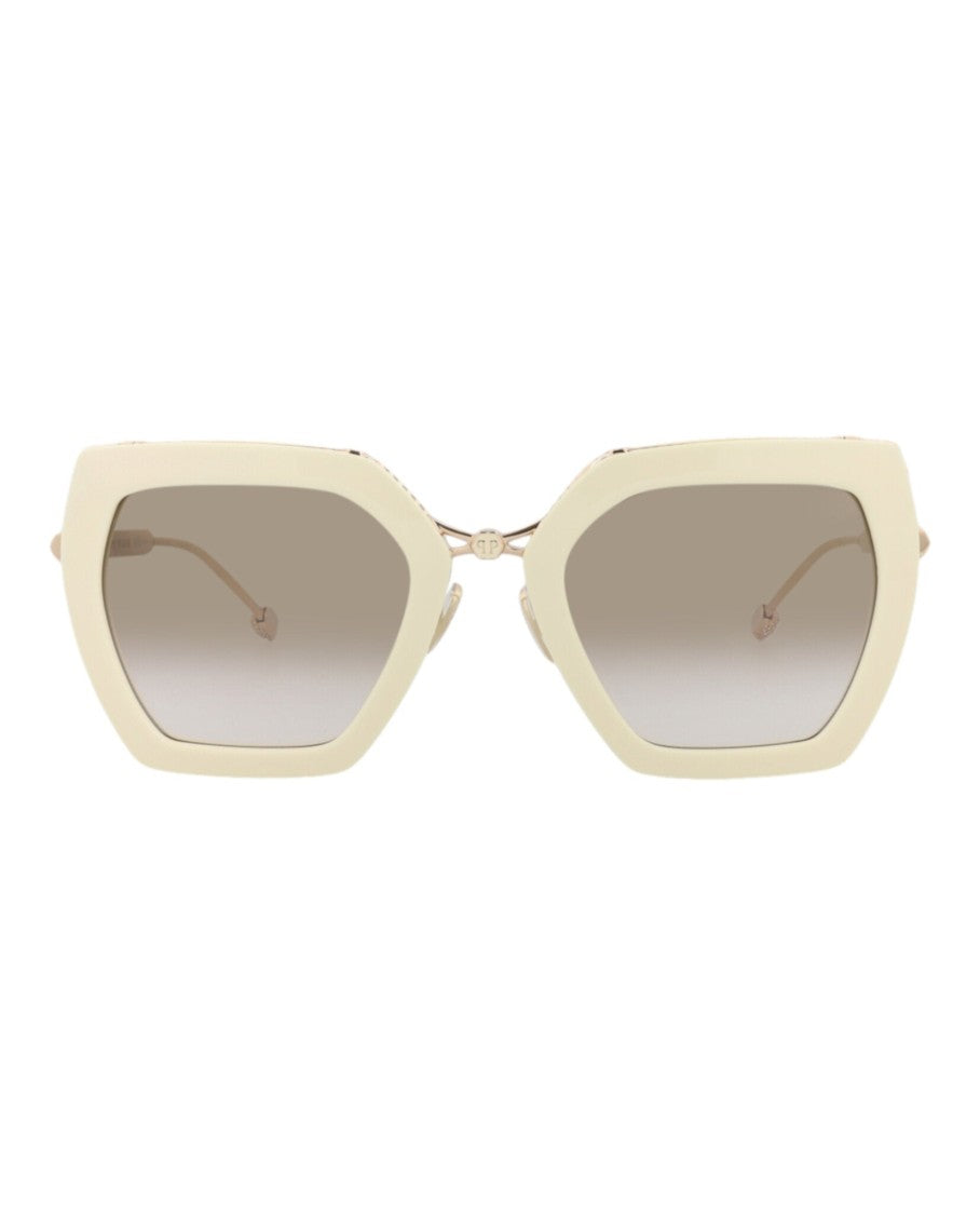 Philipp Plein Cat Eye-Frame Metal Sunglasses